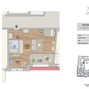Grundriss WE 108