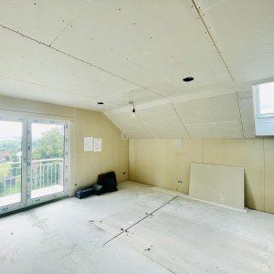 Wohnzimmer Bauzustand 