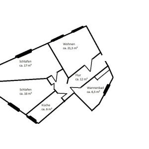 Grundriss Handskizze