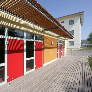 Terrassen im Innenhof 
