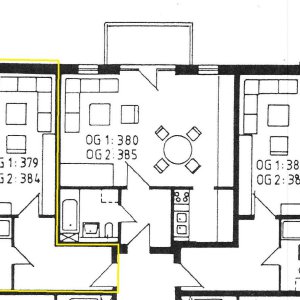 Grundriss Wohnung links 