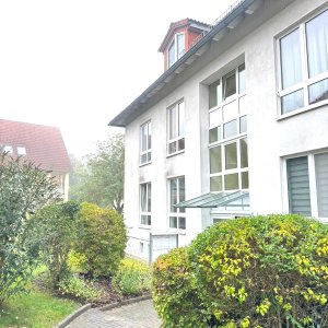 grüner Eingangsbereich