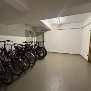 geräumiger Fahrradraum