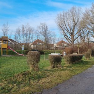 Spielplatz an der Wohnanlage