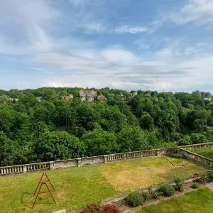 Aussicht vom Grundstück